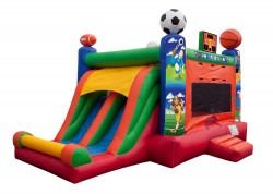 dual sports combo nowm 2 1721155680 Dual Sports Bounce House W/Slide